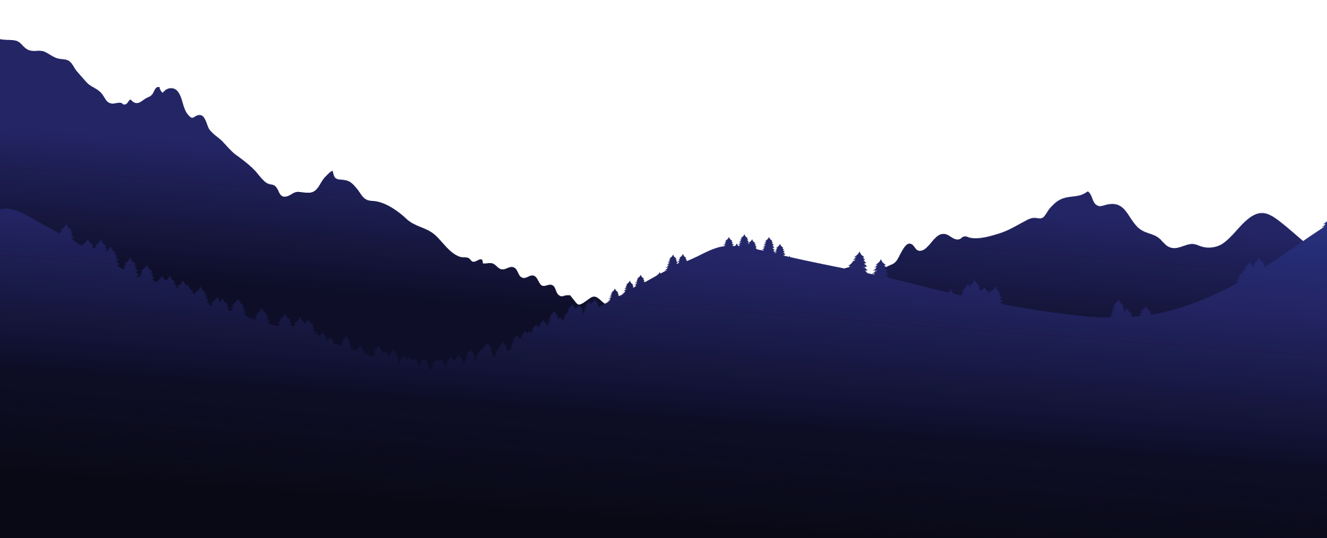 Silhouette of mountains